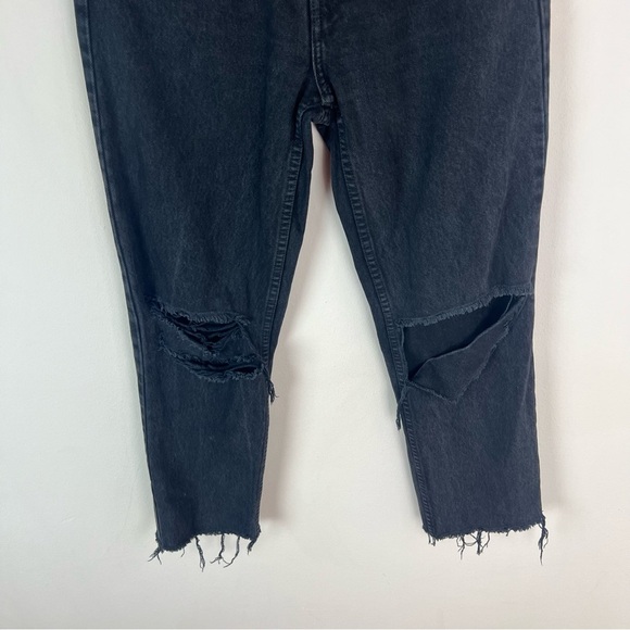 Re/Done 90s High Rise Black Distressed Ankle Jeans Size 25 - Picture 4 of 9